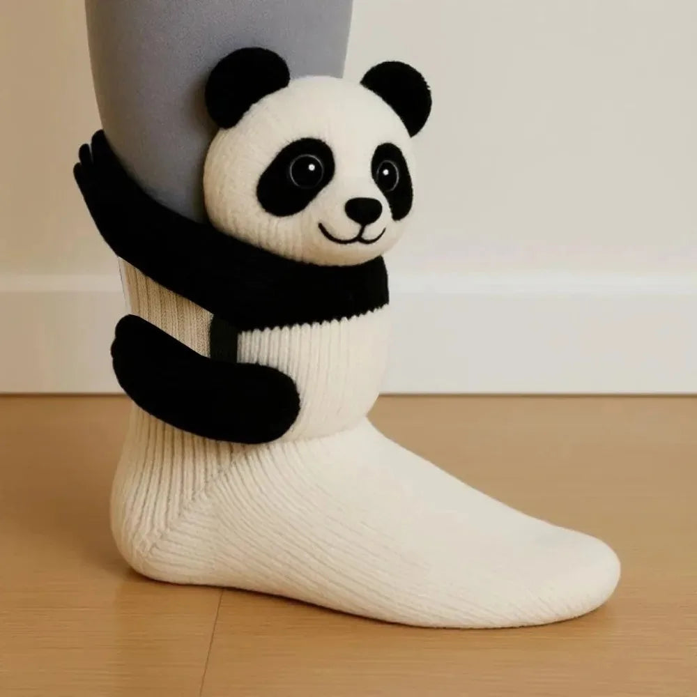 3D Knitted Animal Toddler Socks for Kids - Warm Wool Children's Slipper Socks 10
