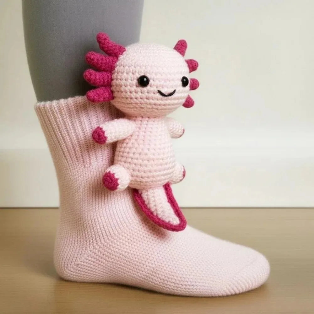 3D Knitted Animal Toddler Socks for Kids - Warm Wool Children's Slipper Socks 6