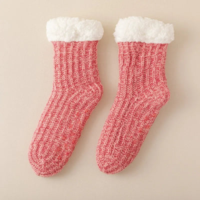 Thick Plush Thermal Indoor Socks for Women - Warm, Breathable, Non-Slip Design 13