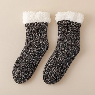 Thick Plush Thermal Indoor Socks for Women - Warm, Breathable, Non-Slip Design 6